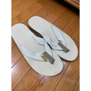 Rainbow Hemp Single‎ Men's Sandals in size medium